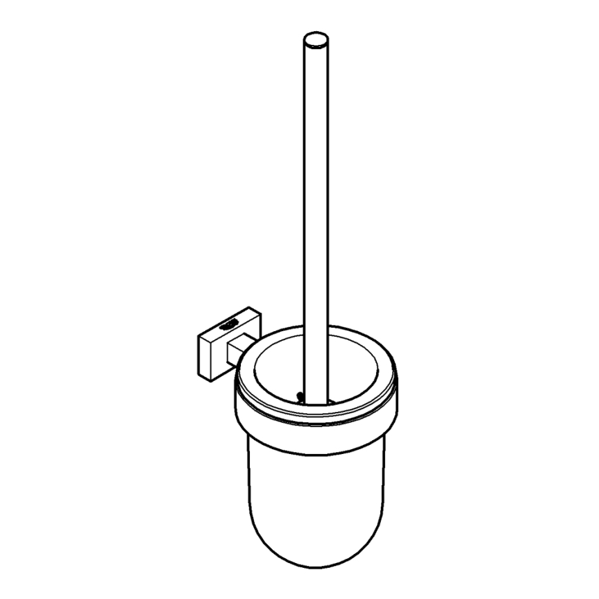 GROHE 40513DC1 - WC-Reinigungsset ESSENTIALS CUBE, Edelstahl