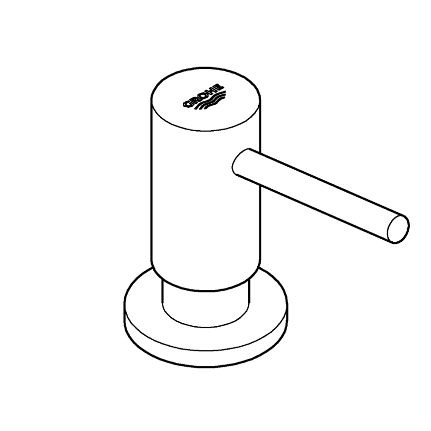 GROHE 40535000 - Seifenspender COSMOPOLITAN 500 ml, glänzender Chrom