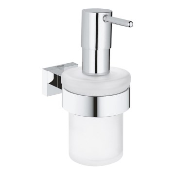 GROHE 40756001 - Flüssigseifenspender ESSENTIALS CUBE 160 ml, hochglanzverchromt