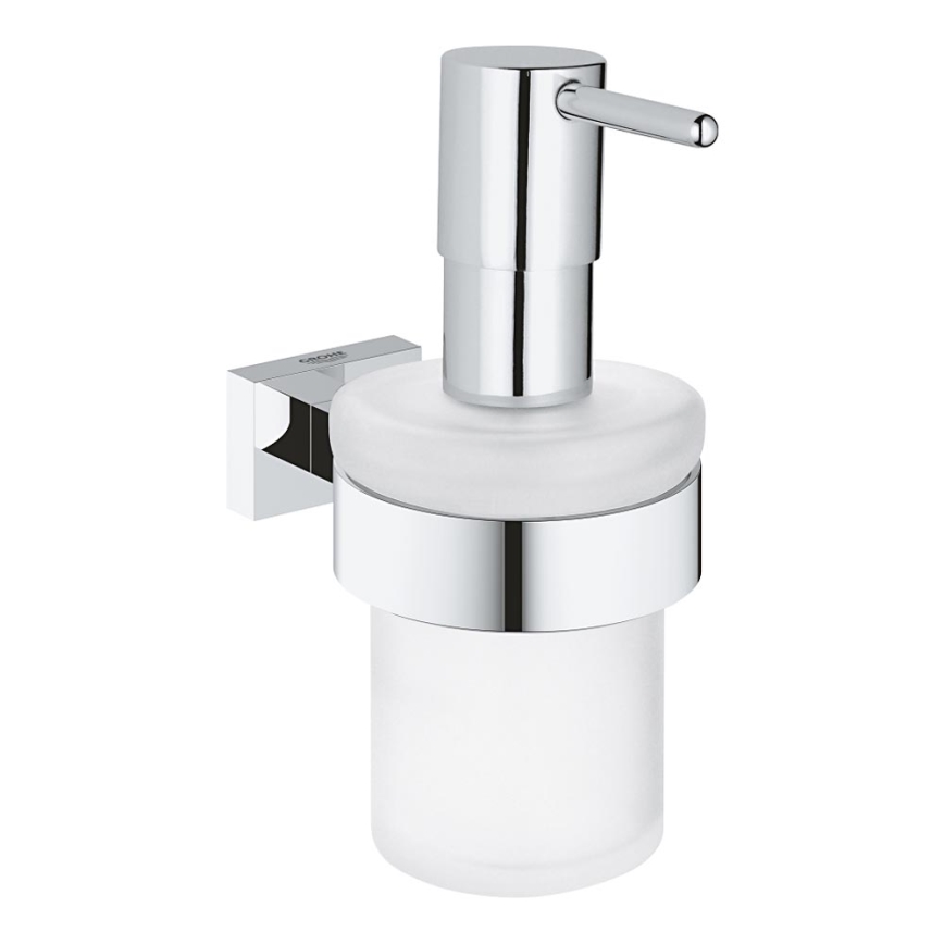 GROHE 40756001 - Flüssigseifenspender ESSENTIALS CUBE 160 ml, hochglanzverchromt