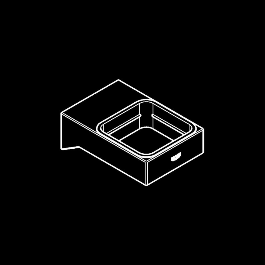 GROHE 40865000 - Halter SELECTION CUBE, glänzender Chrom