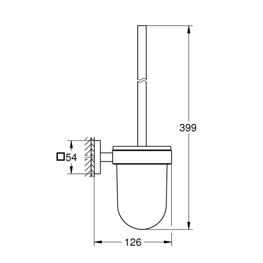 GROHE 409772430 - WC-Reinigungsset START CUBE, schwarz