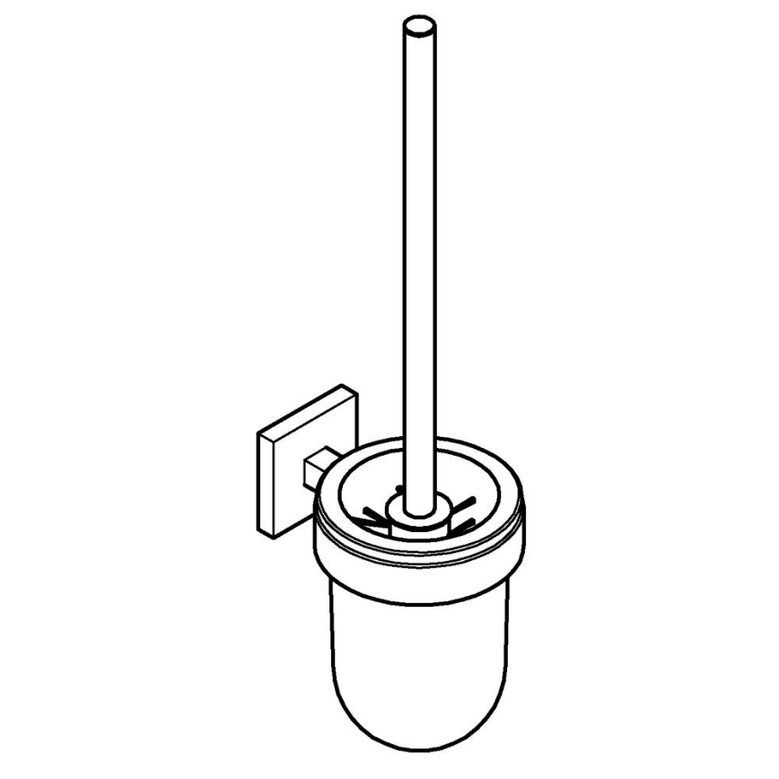 GROHE 40977DC0 - START CUBE WC-Reinigungsset aus Edelstahl