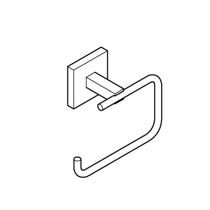 GROHE 40978DC0 - Toilettenpapierhalter START CUBE aus Edelstahl