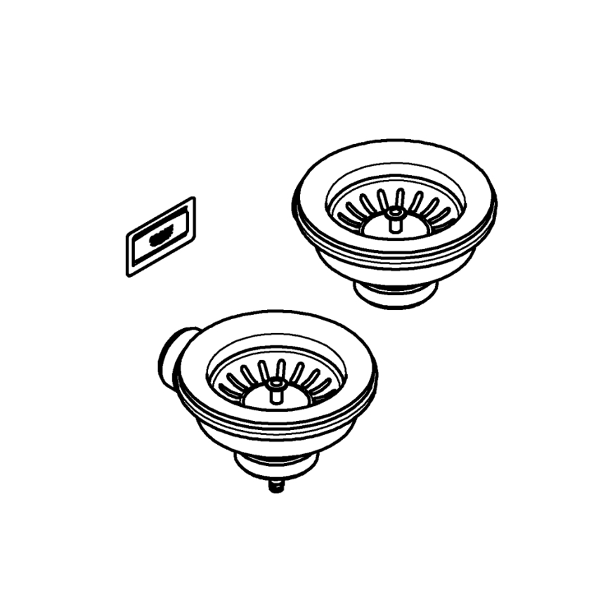 GROHE 40997DL0 - Ablaufgarnitur Zubehör Bronze