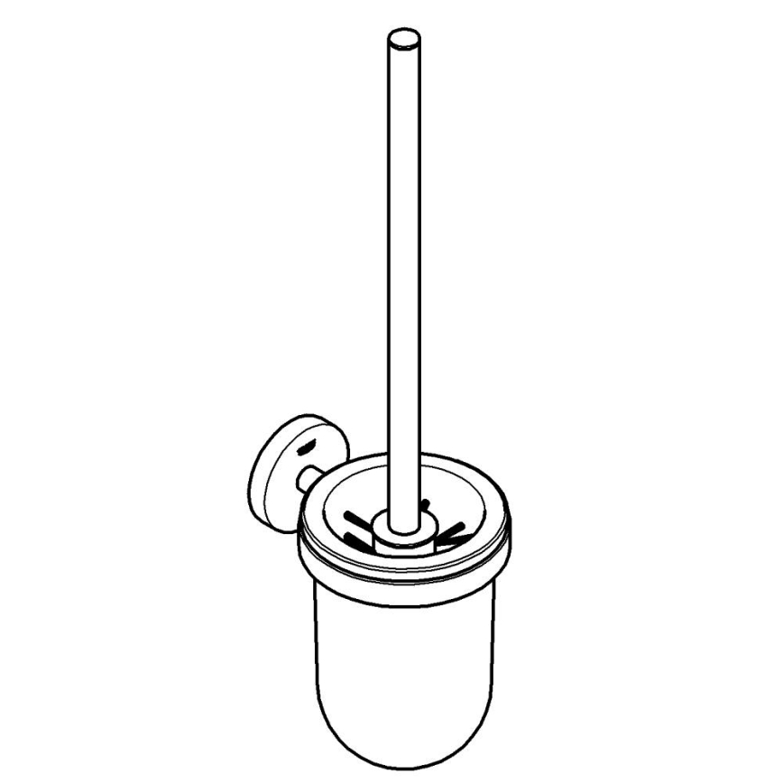 GROHE 41185DC0 - ESSENTIALS WC-Reinigungsset, Edelstahl