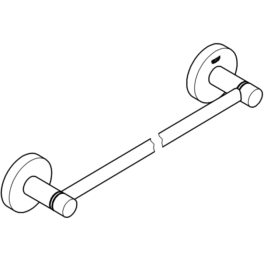 GROHE 411972430 - Handtuchhalter START 504 mm schwarz