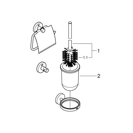 GROHE 41204000 - QUICKFIX START Zubehör-Set, Hochglanz-Chrom