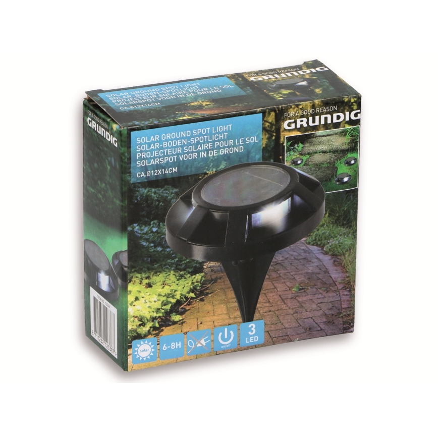 Grundig 12338 - LED-Solarleuchte 3xLED/1xAAA 600 mAh