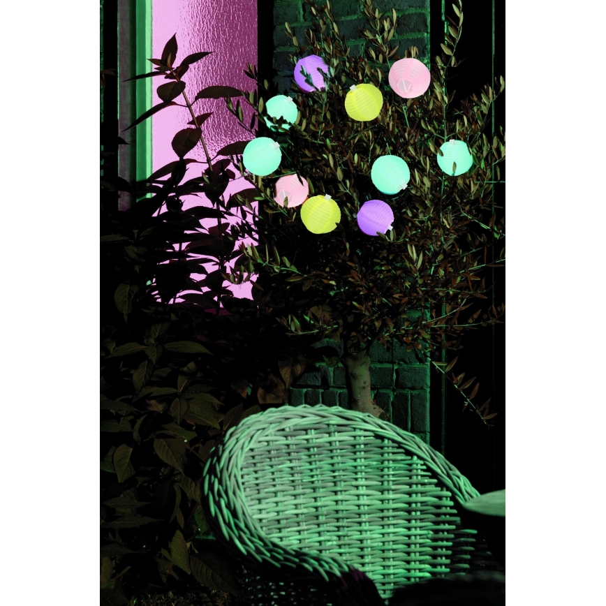 Grundig 14106 - LED-Solarlichterkette 2,4m 10xLED/1,2V 600 mAh