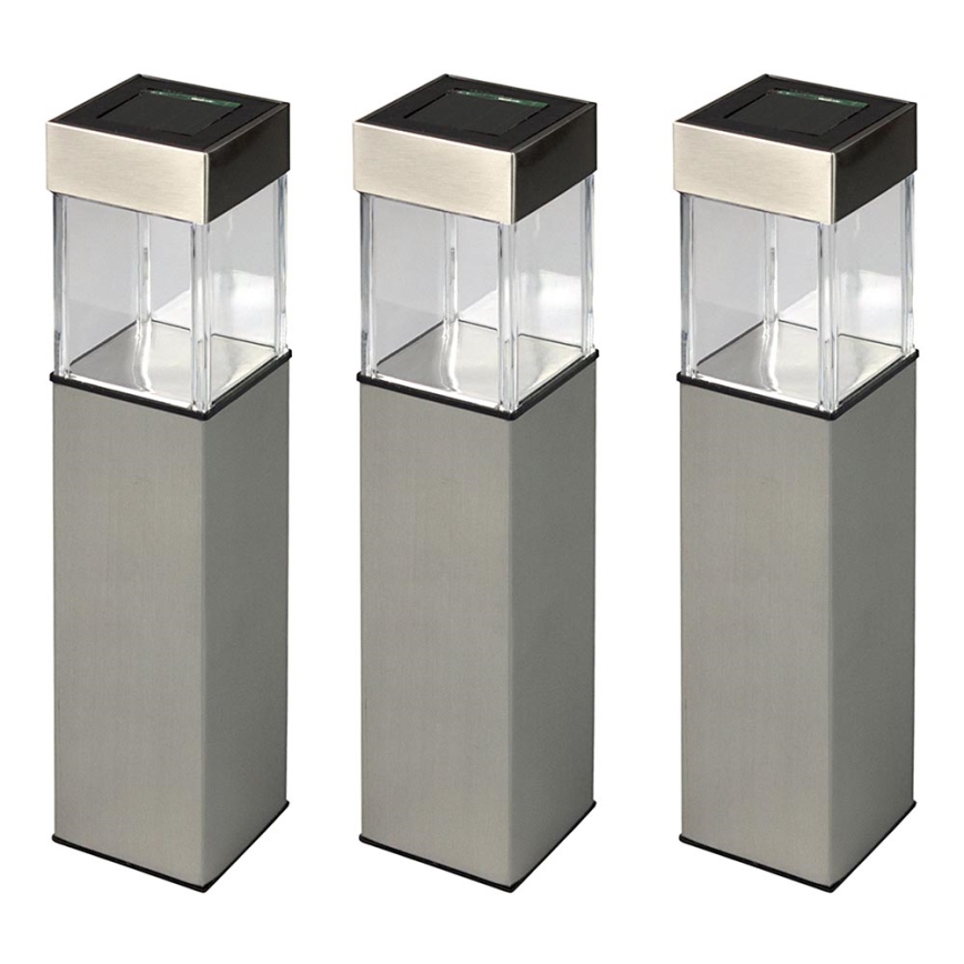 Grundig 90048 - SET 3x Solarleuchte LED/5,5x28cm 1xAAA 600 mAh