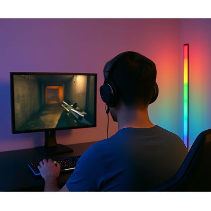 Grundig - Dimmbare RGBW-LED-Stehleuchte LED/6W/230V + Fernbedienung