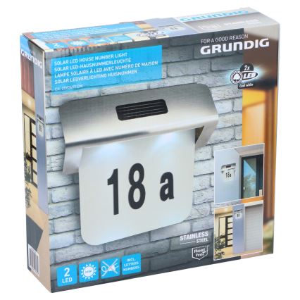 Grundig - LED Solar-Hausnummer 1,2V 600 mAh
