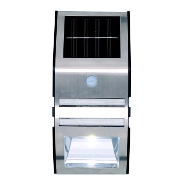 Grundig - LED-Solar-Wandleuchte mit Bewegungs- und Dämmerungssensor LED/1xAA 600mAh IP64