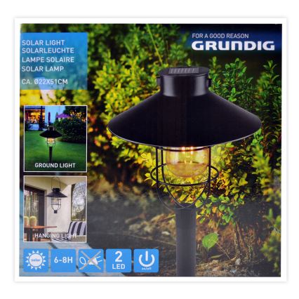 Grundig - LED Solarleuchte LED/1,2V 600 mAh