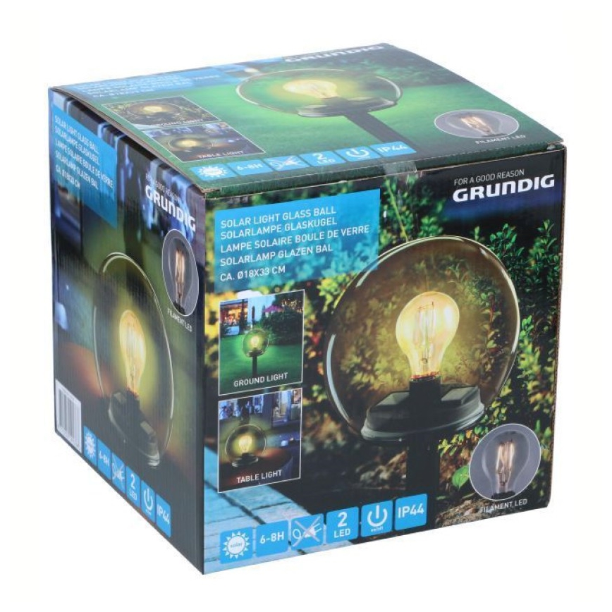 Grundig - LED-Solarleuchte LED/3,7V 500 mAh IP44