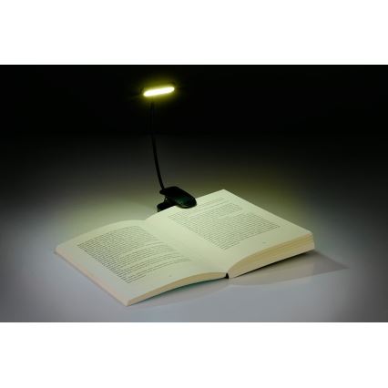 Grundig - Wiederaufladbare LED-Schreibtischlampe mit Klemme, LED/5V 400 mAh, schwarz