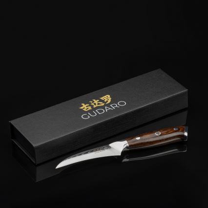 Gudaro - Küchenmesser BIRD BEAK 7,6 cm Damaststahl