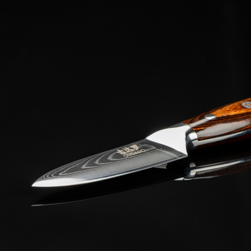 Gudaro - PARING Schälmesser 7,6 cm Damaststahl