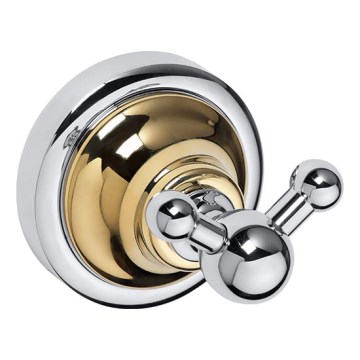 Haken 6,5x6,5 cm silber/gold