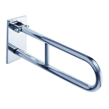 Halterung 10x25 cm Edelstahl/silber