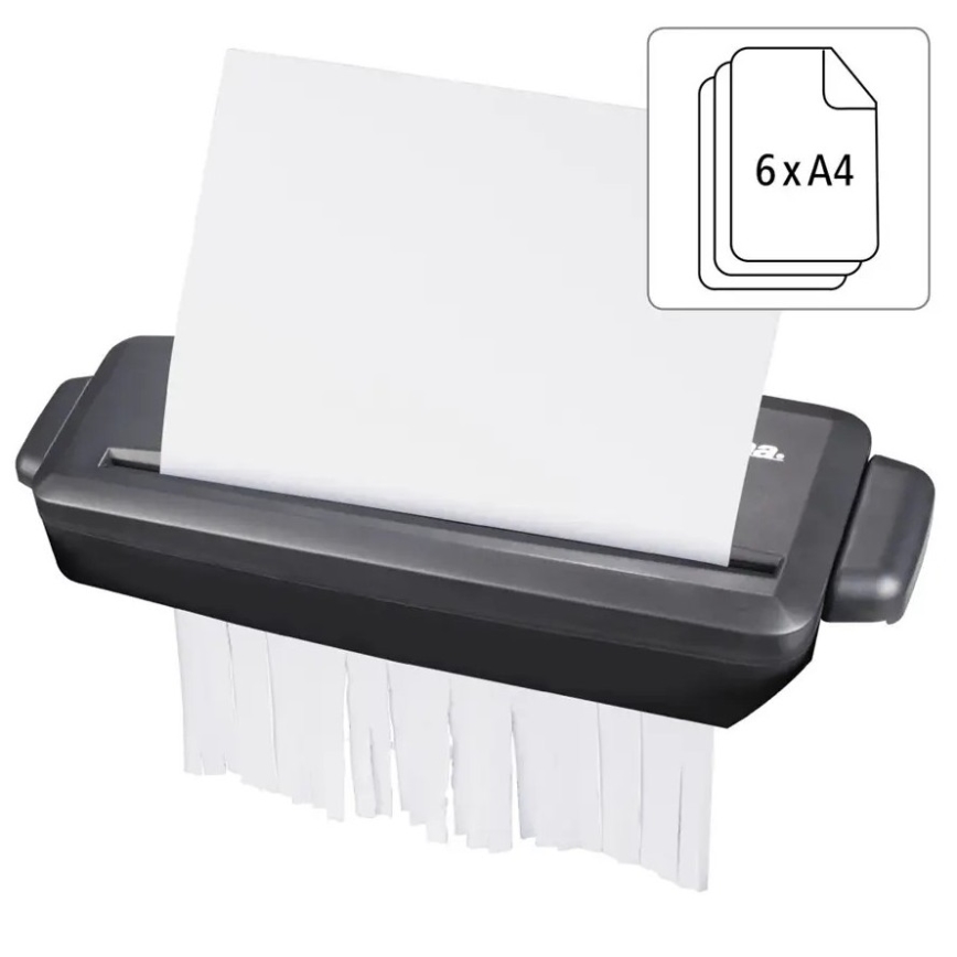 Hama - Mini-Papiervernichter A4 230V schwarz