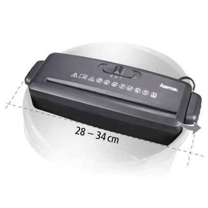 Hama - Mini-Papiervernichter A4 230V schwarz
