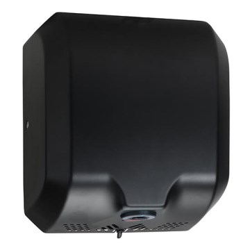 Handtrockner 29,5x32 cm Edelstahl/schwarz