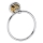 Handtuchhalter 16x19 cm, silber/gold