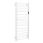 Handtuchhalter 45x132 cm Edelstahl/weiß