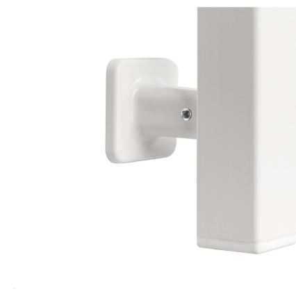 Handtuchheizkörper AVANGARD mit Thermostat 251W/230V, 80,6 cm, IP44, weiß, links, eckig