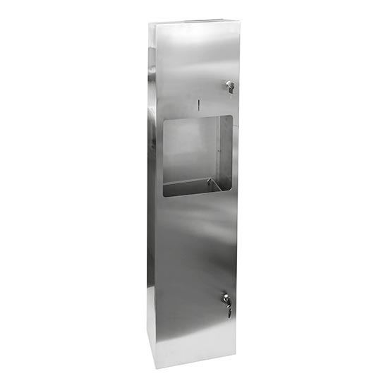 Handtuchspender 31x122,5 cm Edelstahl/silber
