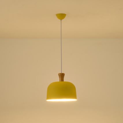 Hängeleuchte 1xE27/15W/230V gelb pr. 27 cm