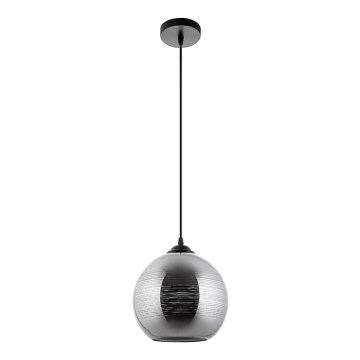Hängeleuchte 1xE27/60W/230V d 20 cm schwarz