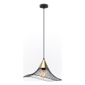 Hängeleuchte ALURA 1xE27/60W/230V d 50 cm schwarz