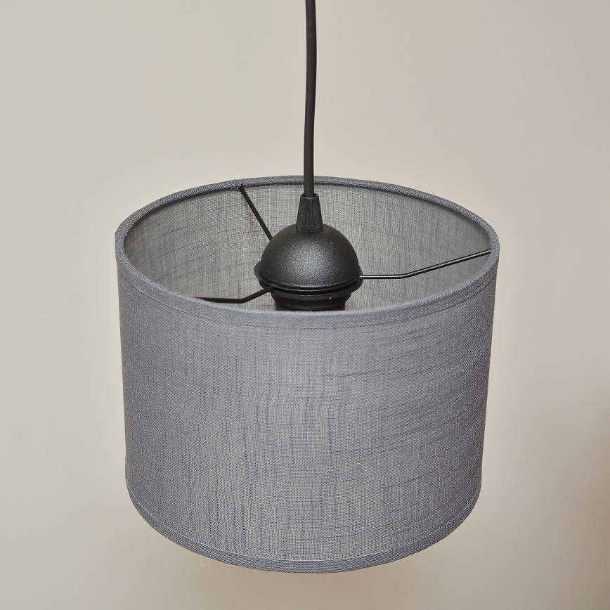 Hängeleuchte an Kabel ALBA 2xE27/15W/230V grau