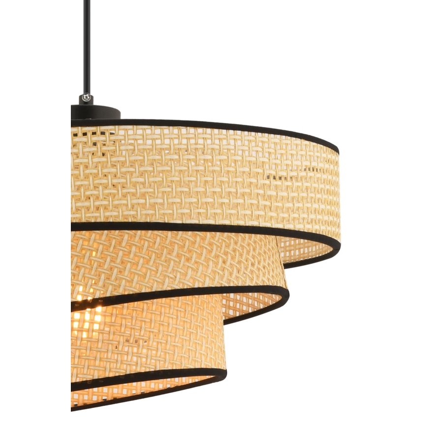 Hängeleuchte an Kabel COUPER 1xE27/60W/230V beige/schwarz