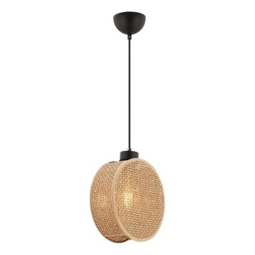 Hängeleuchte an Kabel DRUM 1xE27/60W/230V braun