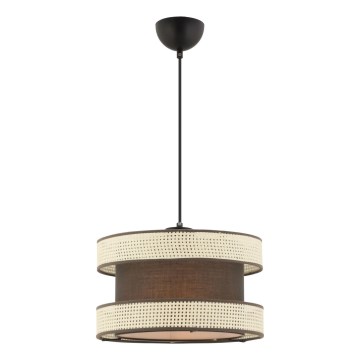 Hängeleuchte an Kabel HALO 1xE27/60W/230V braun/cremefarben