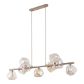 Hängeleuchte an Kabel LAVA 9xG9/8W/230V Beige/rauchbeige