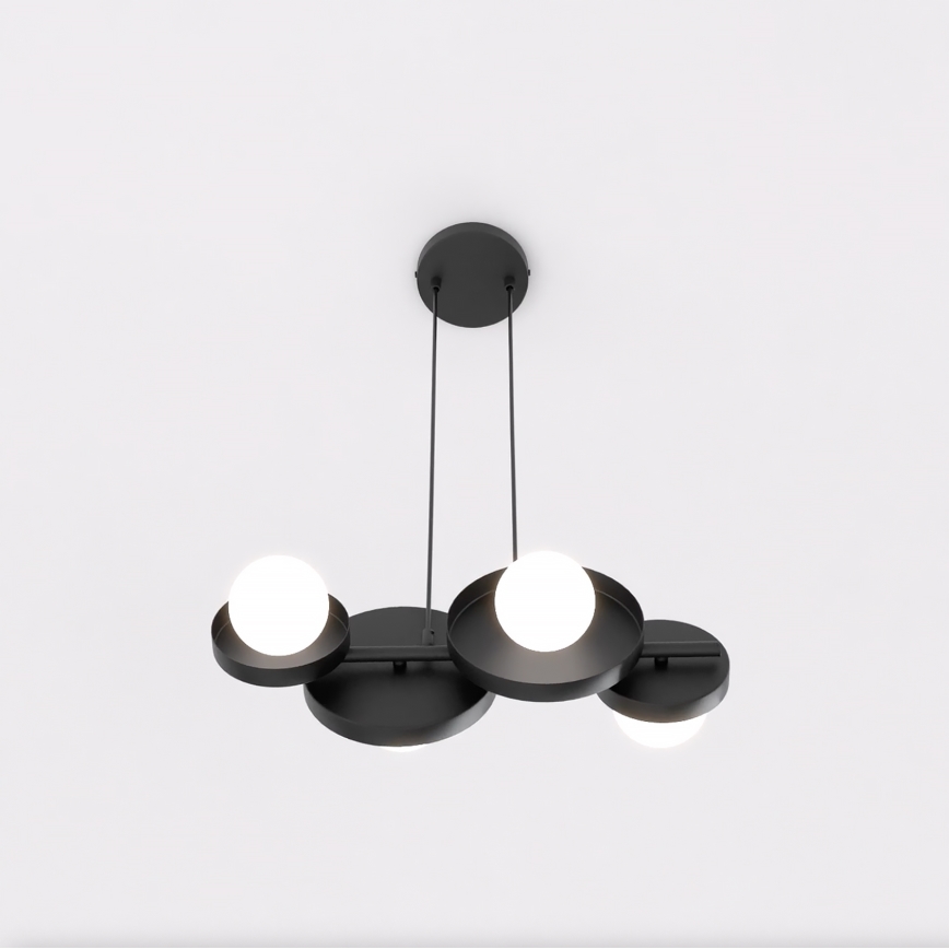 Hängeleuchte an Kabel Modell 4xG9/8W/230V schwarz