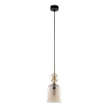 Hängeleuchte an Kabel SOPHIA 1xE14/10W/230V schwarz/rauchbeige