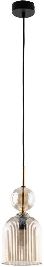 Hängeleuchte an Kabel SOPHIA 1xE14/10W/230V schwarz/rauchbeige