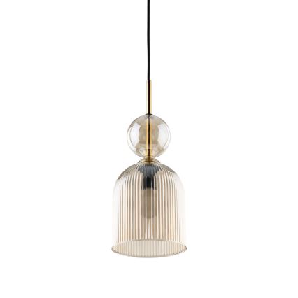 Hängeleuchte an Kabel SOPHIA 1xE14/10W/230V schwarz/rauchbeige