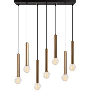 Hängeleuchte an Kabel TEMPO 7xE27/40W/230V goldfarben
