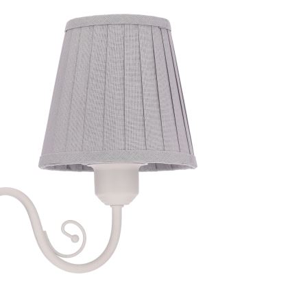 Hängeleuchte an Kette FIREZ 3xE27/40W/230V weiß/grau
