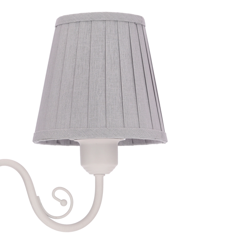 Hängeleuchte an Kette FIREZ 3xE27/40W/230V weiß/grau