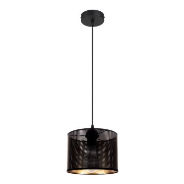 Hängeleuchte an Schnur ALDO 1xE27/60W/230V d 20 cm schwarz