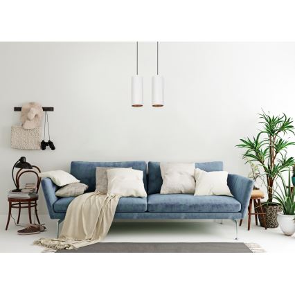 Hängeleuchte an Schnur AVALO 2xE27/60W/230V weiß
