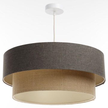 Hängeleuchte an Schnur BOHO TRINITI 1xE27/60W/230V grau/beige